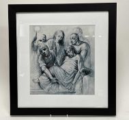 After Peter Howson OBE (Scottish b. 1958), 'Jesus is laid in the tomb', 2003, print on canvas