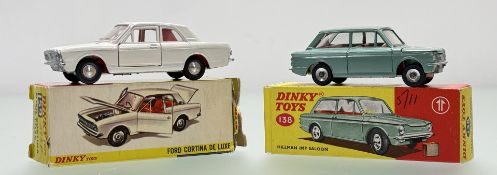 A Dinky Toys Model No.159 Ford Cortina de Luxe with original box together with a Dinky Toys Model