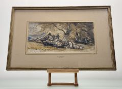 William Callow RWS (1812-1908), Beech Trees Inveraray Argyll, watercolour, signed and dated pencil
