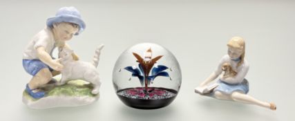 A collection of various decorative wares comprising a Royal Doulton 