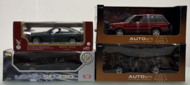 A boxed Road Legends BMW 850i (1990) 1:18 scale model, a boxed Motor Max Lexus SC 430 1:18 scale