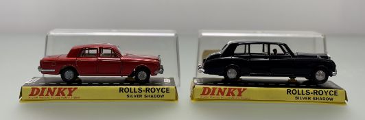 A Dinky Toys Rolls-Royce Phantom deep blue body, with box not matching car model together with a