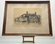 Henri Logelain (1889-1968), Cannes print, signed in red pencil, in a glazed frame. (45cmx58cm)