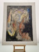 A pair of works by Raczkowski (European 20thc School), both abstract impressionist fish,