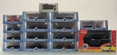 A collection of Oxford Automobile Company 1:43 scale model cars comprising, Jaguar XK 150