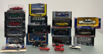 A collection of miniature toy model cards comprising, Y-2 1914 Prince Henry Vauxhall, Vanguards