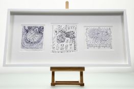 Alan Davie C.B.E., R.A., H.R.S.A. (British 1920-2014), A Series Three Abstract Sketches, pen and ink
