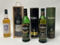 A bottle of Glenfiddich Single Malt Scotch Whisky, 12 years old, 70cl, 40% vol, in presentation
