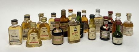 A large collection of various Whisky miniatures comprising Bell's Old Scotch Whisky 5cl, 40% Vol,
