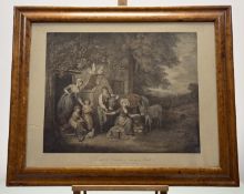 After William Redmore Bigg, engraved by Thomas Burke, Favourite Chickens Going to Market, engraving,
