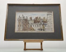 A series of five works by A. Russell, titled - Palace of Holyrood House, Princess Street Edinburgh