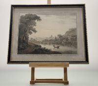 After Robert Freebairn (British 1764-1808), a pair of italian aquatint engravings titled - Views
