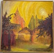 A Mid-Century, Impressionist Landscape, oil on board, signed indistictly I.H Duncan dated '92 bottom