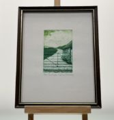 Gillian Stroudley (British 1925-1992), The Road, aquatint etching 36/150, signed and titled below in