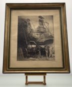Jean Donnay (1897-1992), La Houillere, 23/25 drypoint etching, signed and titled below, in a