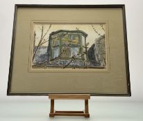 Maurice Gartshore (Scottish School), Coming and Going, watercolour, initialed bottom right, paper