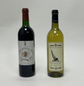 A bottle of Chateau Fourcas Hosten 1995, Listrac Medoc, 750ml, 12.5% volume, sealed, together with a