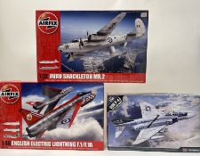 A collection of model kits comprising; USN F-4J 