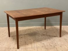 A mid-century teak extendable dining table by Trodes, Model Scania by Nils Jonsson c. 1960s,