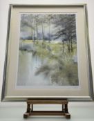 A pair of prints by Xavier Swolfs (American 1942-), Reflections, the other titled Romantic