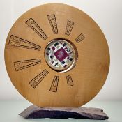 A Scottish Sycamore Oak Sculpture Art Centrepiece by Scott Irvine (Scottish 1970-), with rotating