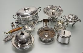 A large collection of epns to include table spoons, table forks, dessert spoons, dessert forks,