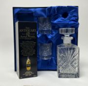 A bottle of The Antiquary Finest 12 years old Scotch Whisky, 75cl, 40% Vol, together with a pair
