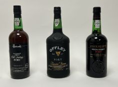 A bottle of Offley Port, Forrester Reserve, 20% Vol, 100cl, sealed, together with a bottle of