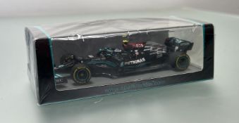 A Sparkmodel Minimax 2021 Mercedes AMG Petronas Formula One Team No. 77 F1 W12 E Performance - 3rd