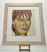 Samuel Robin Spark (1938-2016), Erika, watercolour and pencil on paper, titled, signed and dated