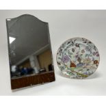 A Clews Warrented Staffordshire plate decorated in the Chinese taste, with polychrome enamel