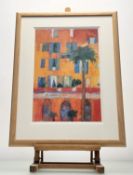 Ann Oram RSW (Scottish Contemporary), Restaurant Menton Cote d'Azur, limited 33/975 coloured