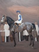 Carbonez, Grey Rabbit, oil on canvas, signed and dated '73 bottom right, titled verso, framed. (