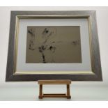 Tom MacDonald (Scottish 1914-1985), The Wrestler, ink sketch on coloured paper, signed below, in a