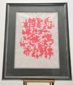 PAB, Still the Same, woodblock print 1/11, titled and signed and dated '91 in pencil below, in a