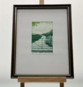 Gillian Stroudley (British 1925-1992), The Road, aquatint etching 36/150, signed and titled below in
