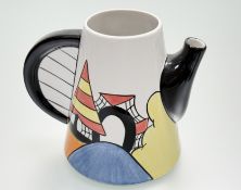 A Lorna Bailey (English Potter 1948-), A Steamer Bridge Jug, signed and stamped verso. (h-14cm)