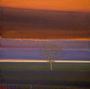 Alan K Patrick (Contemporary School), Still of a Tree at Dusk, oil on canvas, signed verso,