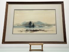 Ken Lochhead (Scottish 1936-2006), Highland Loch, watercolour, signed and dated 1981 bottom left,