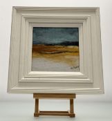 Moy Mackay (Scottish 1966-), Iona, felted merino and silk, signed bottom right, paper label verso,