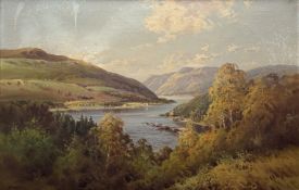 Y William McGregor (Scottish, 20th Century), Loch Moidart, signed lower left, oil on canvas, in a