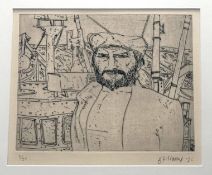Y John Bellany C.B.E., R.A. (Scottish, 1942-2013), Fisherman, etching, signed and dated (19)85 in
