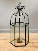 An Arthur Dutch of Lonsdale & Dutch, Edinburgh wrought iron black japanned Edinburgh new town hall