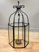 An Arthur Dutch of Lonsdale & Dutch, Edinburgh wrought iron black japanned Edinburgh new town hall