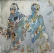 Y Muriel Barclay (Scottish, b. 1951), Heritage Songs, signed lower right, oil on linen, framed.