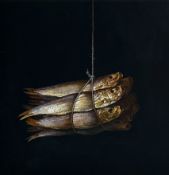 Y Donald Clark (Scottish, b. 1965), Shoal, oil on board, signed, titled and dated 2000 verso,