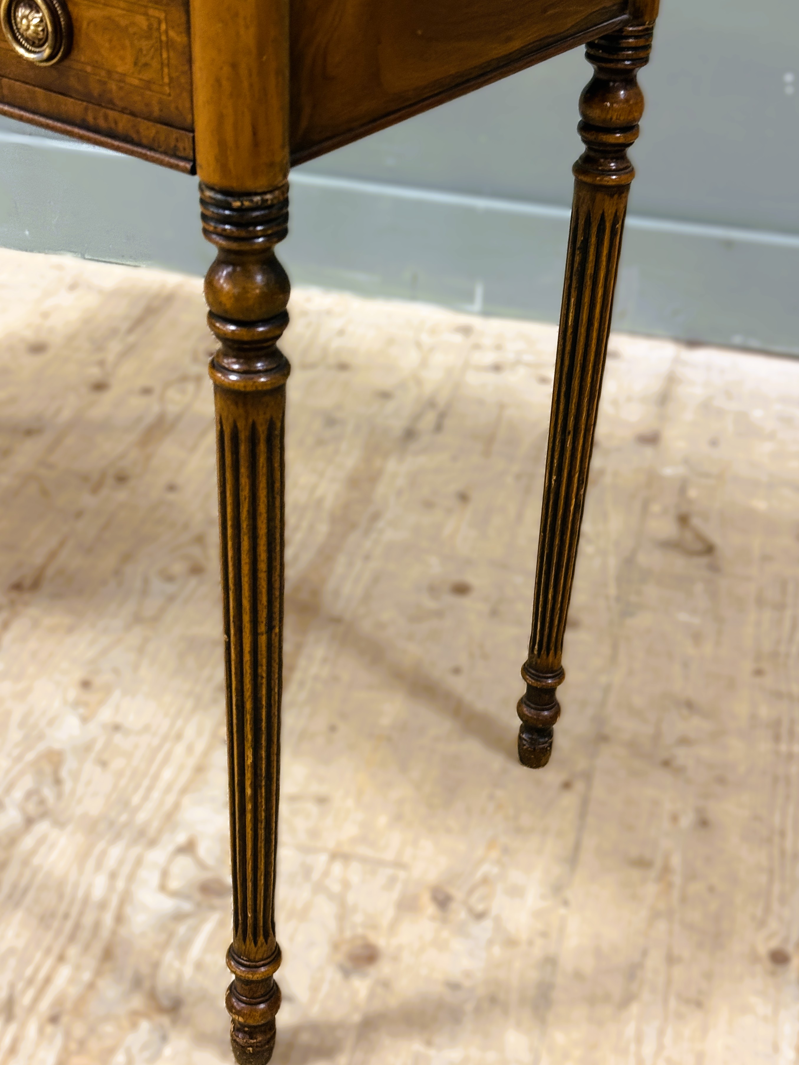 A George III style crossbanded walnut canteen table containing a composed silver flatware service, - Image 9 of 12