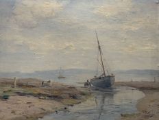 Y William Miller Frazer R.S.A. (Scottish, 1864-1961), Beached Fishing Boat, signed lower right,
