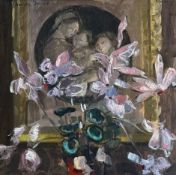 Y Marysia Donaldson (Polish/Scottish, 1930-2018), Still Life with Old Etching, signed upper left,