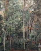 Y Clotilde Peploe (British, 1915-1997), Laurels and Cypresses, signed verso, oil on canvas,